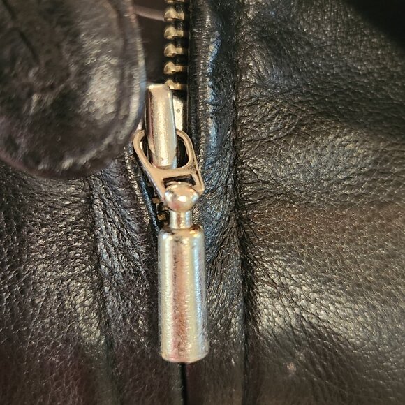 Maxima by Wilsons Women’s Black Genuine Leather Jacket Size L - Picture 13 of 13